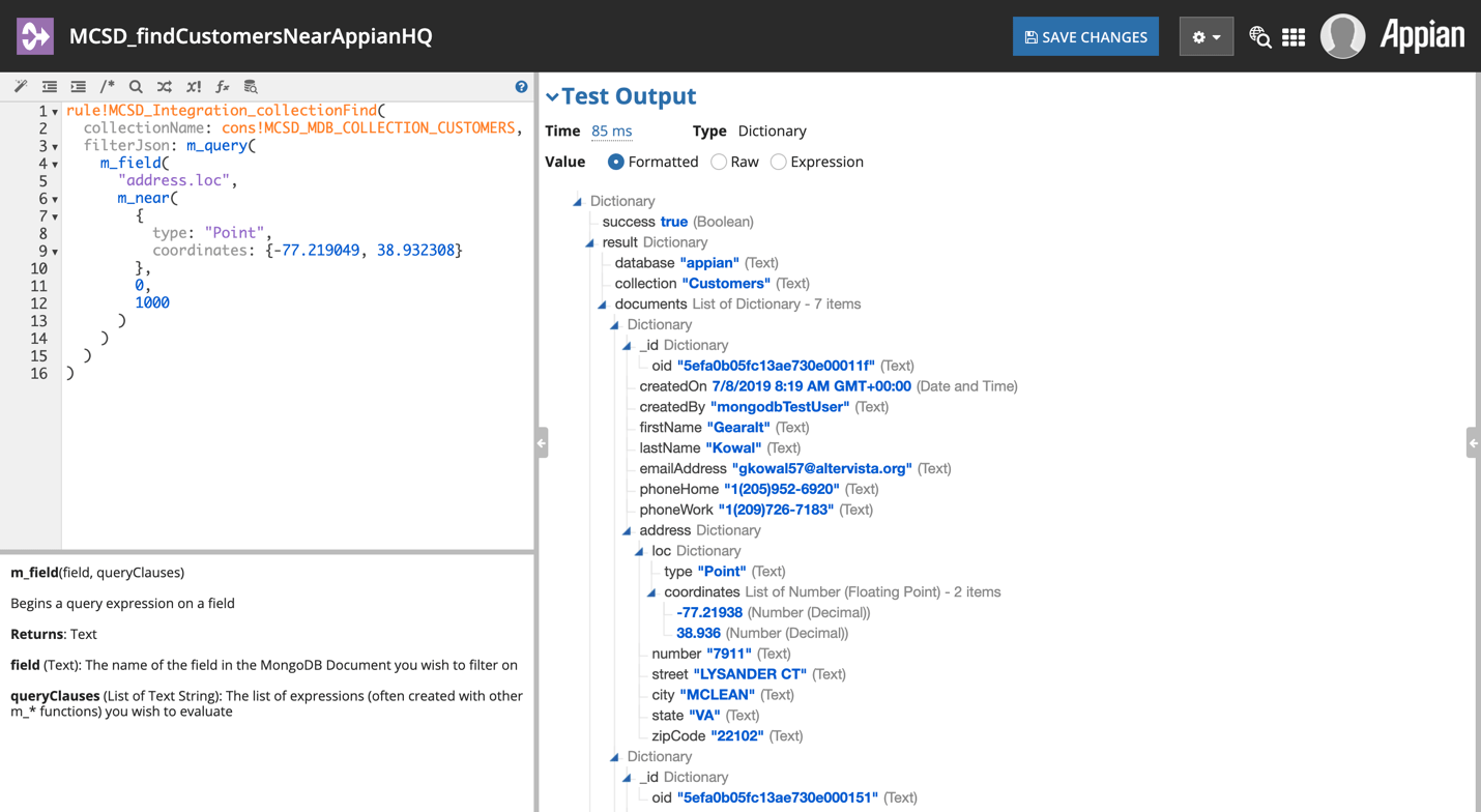 JSON Query Expression Functions — MongoDB Connected System 1.1