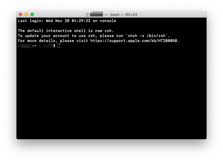ターミナルがbashからzshへ変更していたんだけれどなにか問題ある？ りんごG3