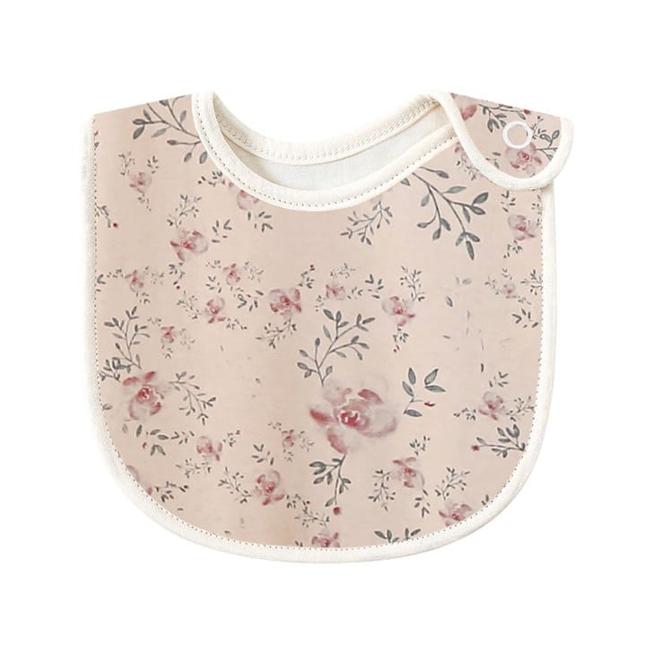 Baby Bibs Online Baby Floral Print Covered Button Design Water