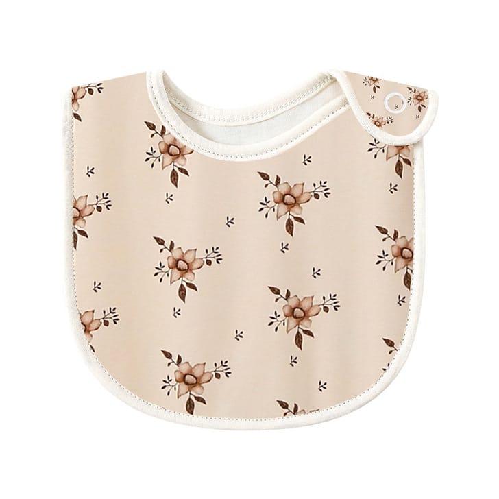 Baby Bibs Online Baby Floral Print Covered Button Design Water