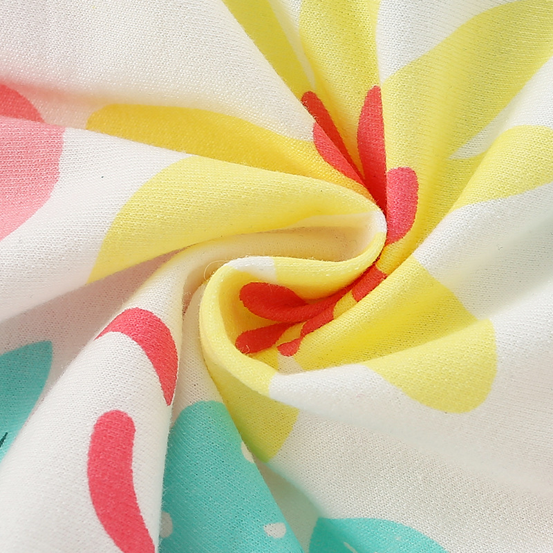 Top Selling Baby Clothes Baby Girl Fruits Print Pattern ONeck Comfort