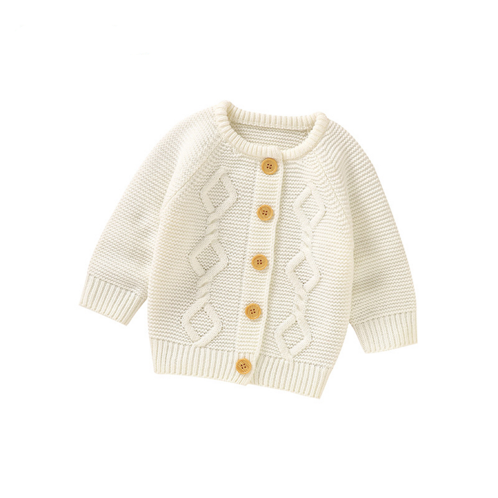 Toddler Knit Sweater Baby 5pcs Solid Color Crochet Knitting Design Knit