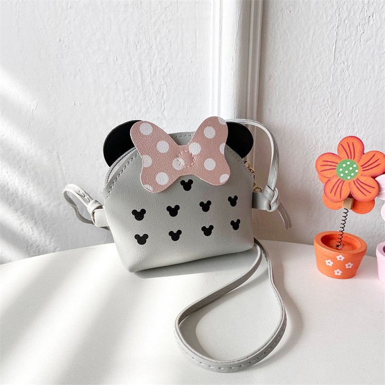 Princess Mini Bags For Baby Children Girl Cartoon Pattern Bow Patched