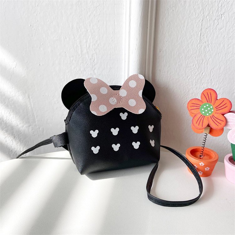 Princess Mini Bags For Baby Children Girl Cartoon Pattern Bow Patched