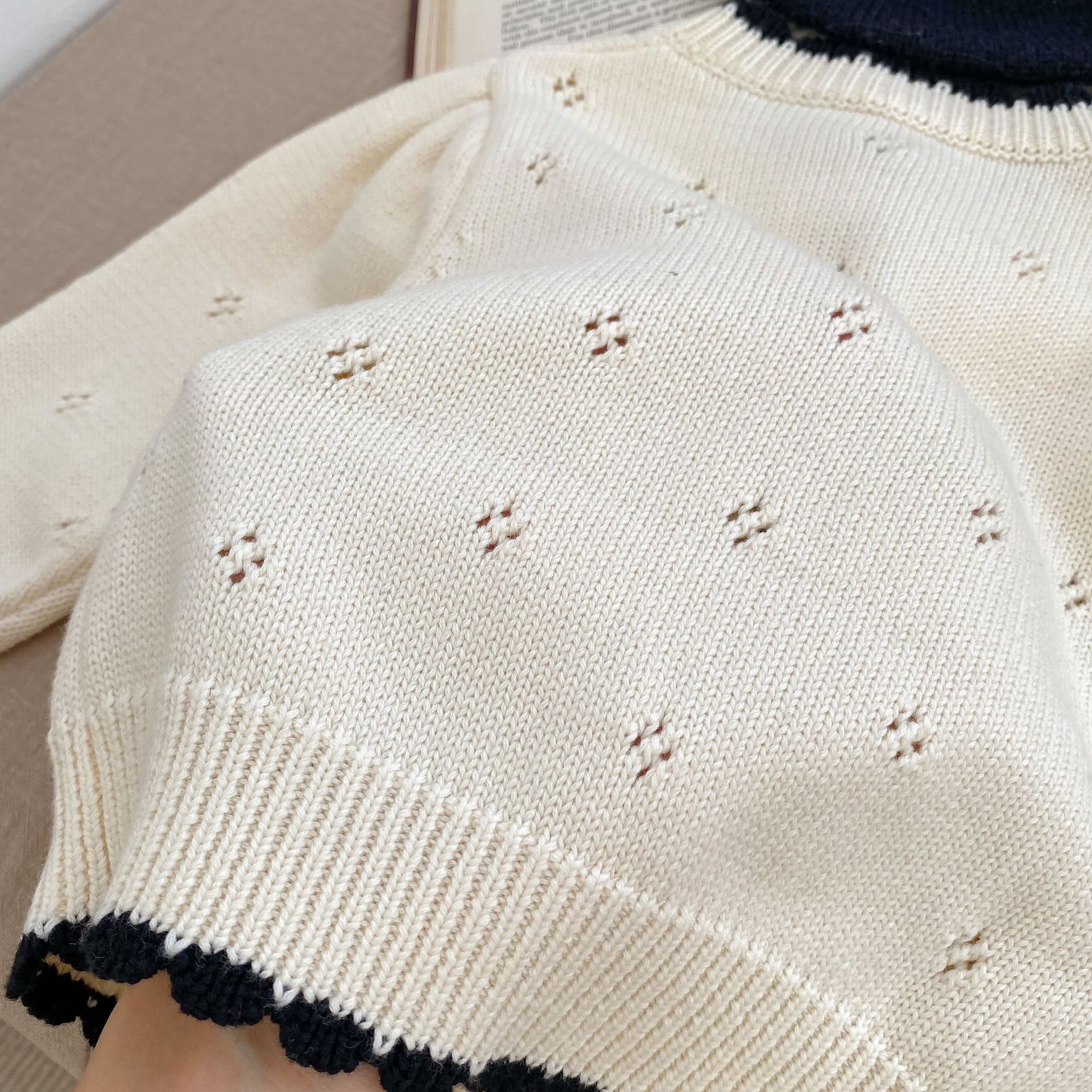 Best Price Baby Wholesale Clothes 2023 Baby Girl Floral Graphic Knit