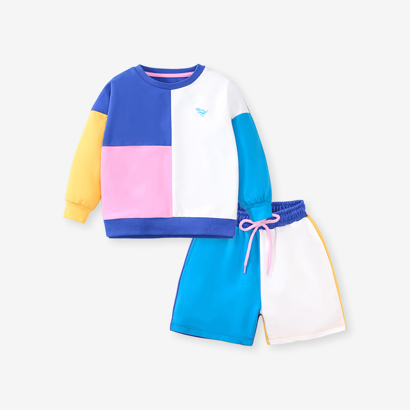 Fashion Hot Selling Clothes Sets 2023 Baby Boy Color Contrast Design