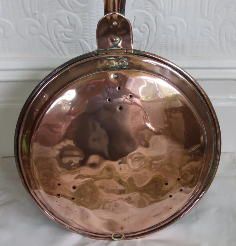 Antique English Copper Warming Pan Applecross Antiques