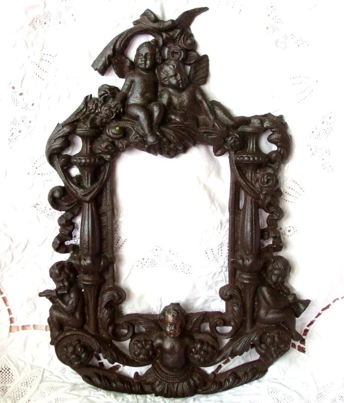 Antique English Edwardian Iron Picture Frame Applecross Antiques