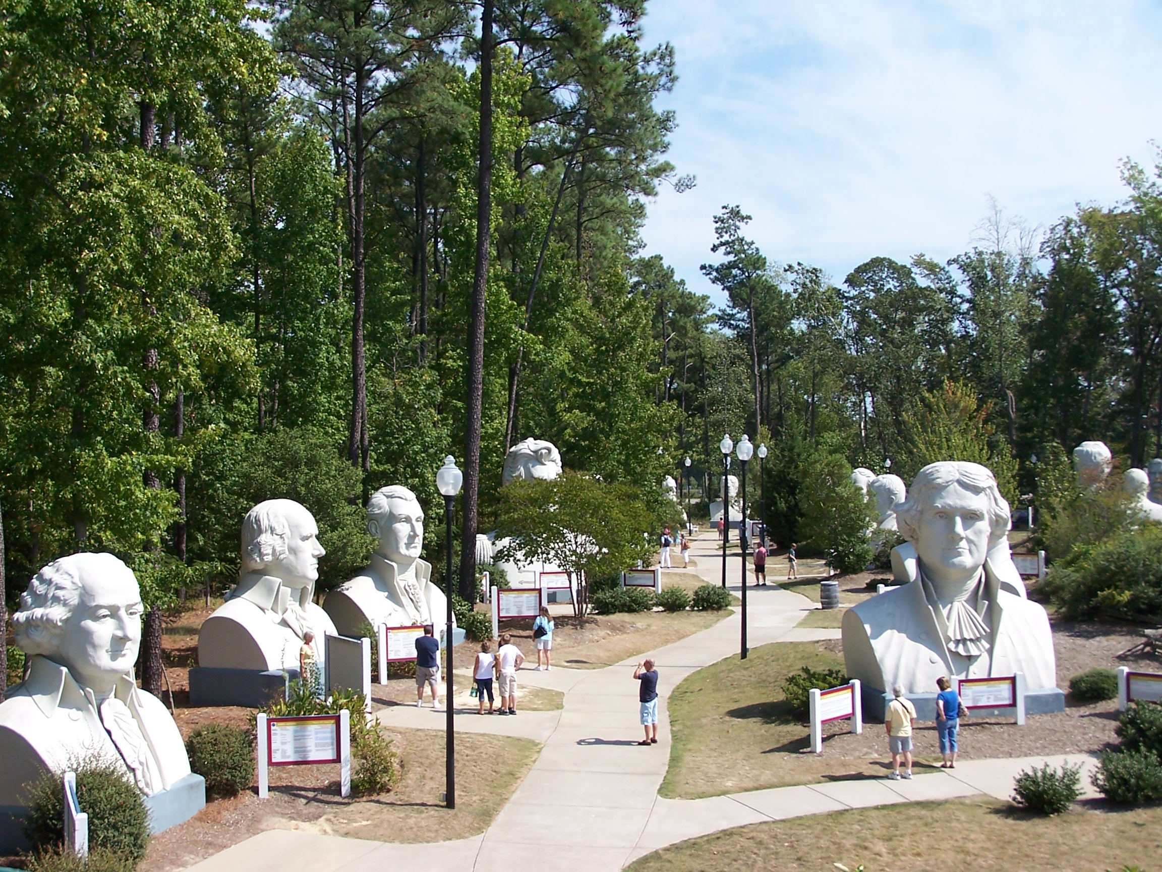 Really Big President Head Statues!