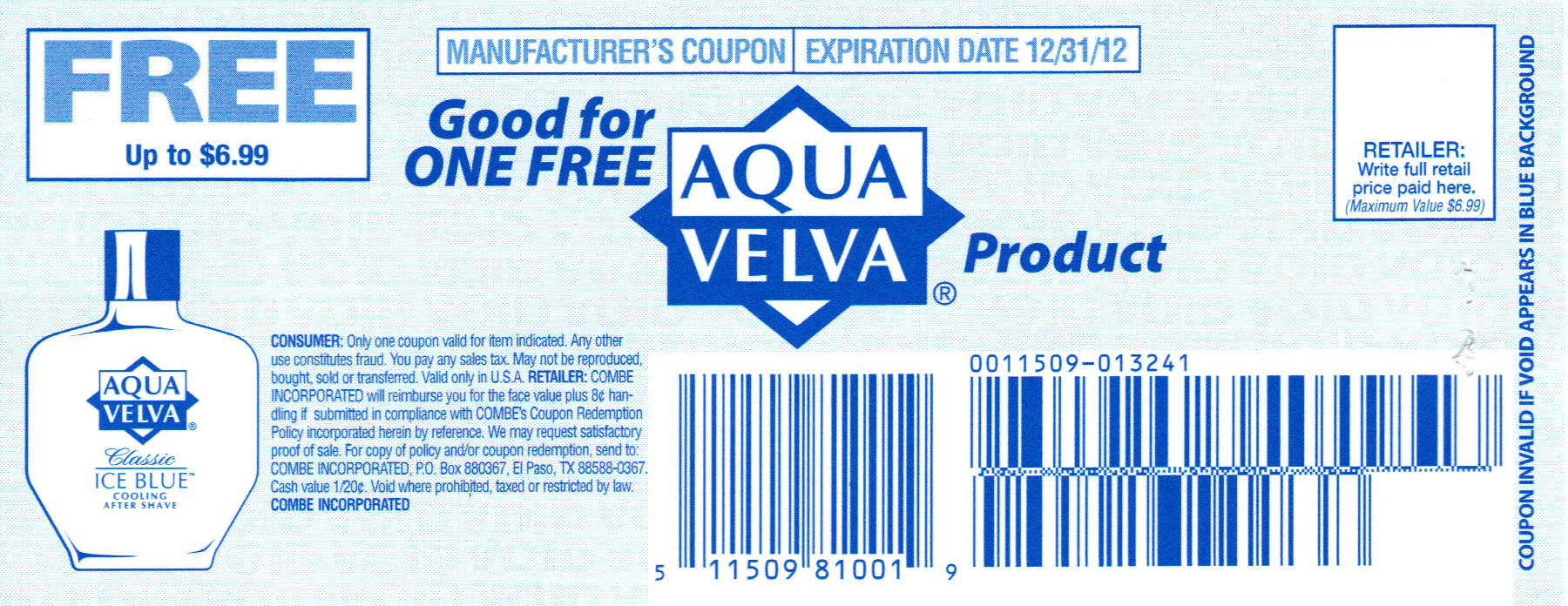 Aqua Velva... Not just for shaving!