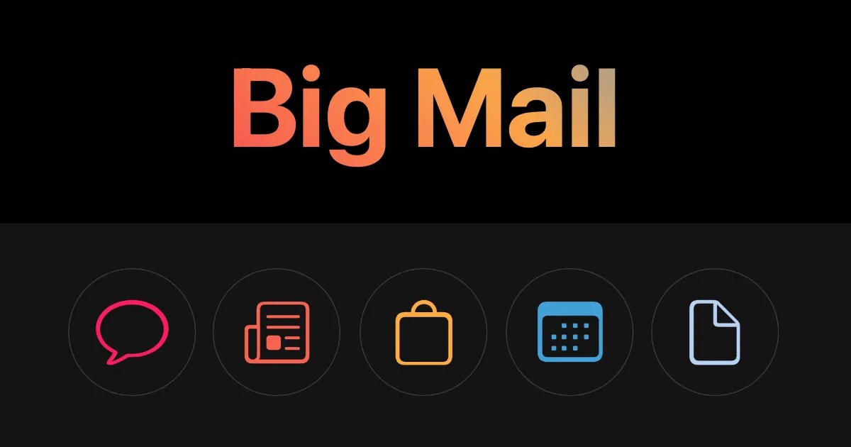 Big Mail — почтовый клиент для iOS и Mac с удалением отправленных