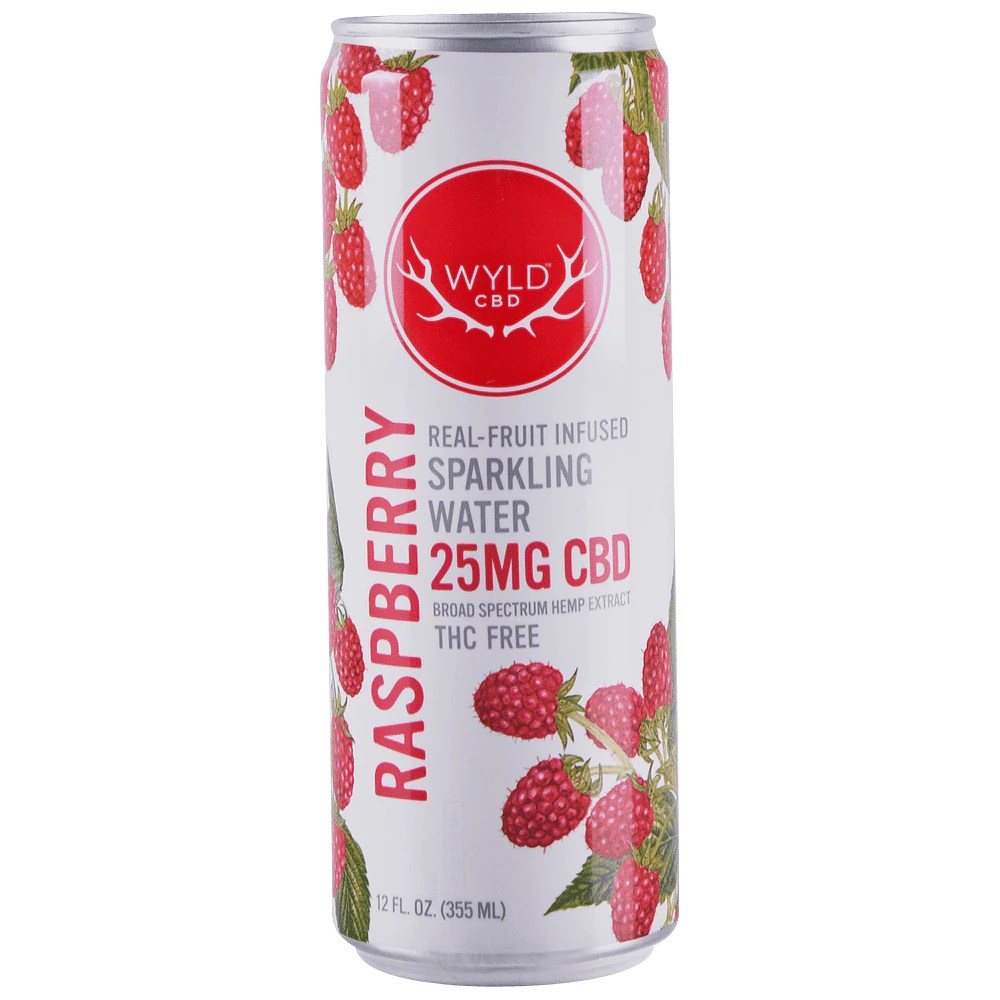 Wyld Raspberry CBD Seltzer 12 oz Can Applejack
