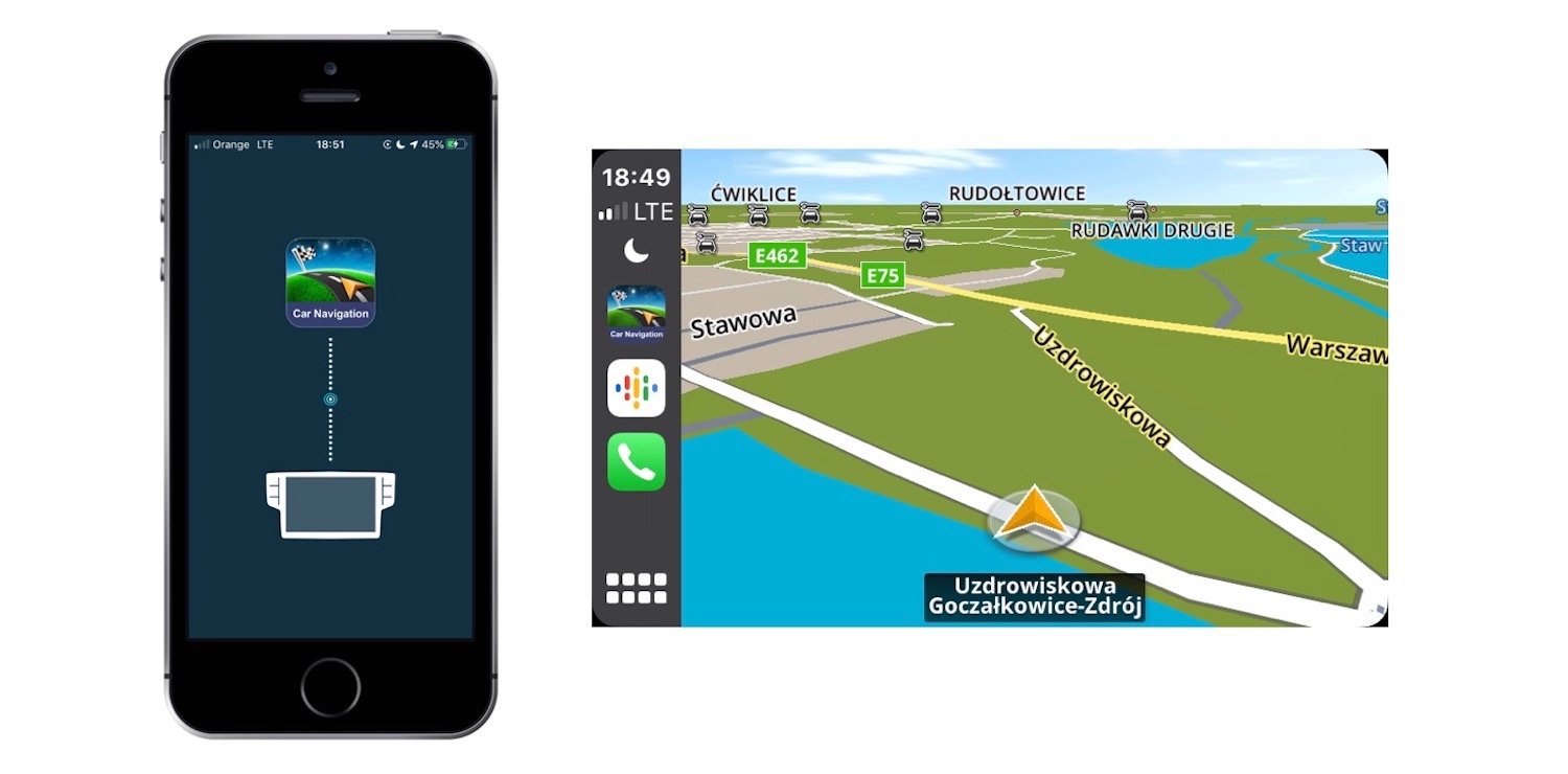 Aplikacja Sygic Car Navigation dla iOS i CarPlay