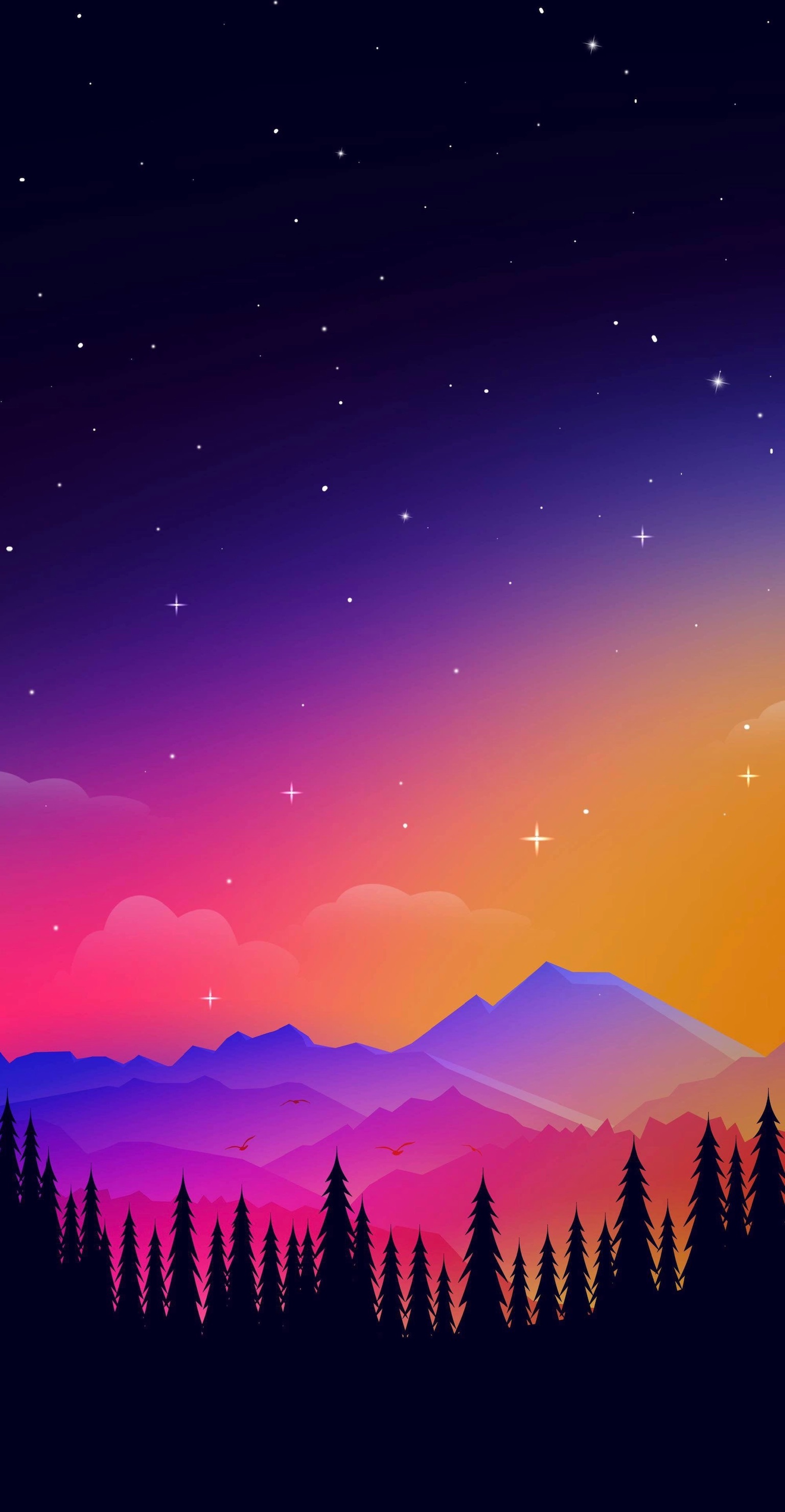 Cartoon Sunset — Download Free iPhone Wallpapers — Apple Scoop