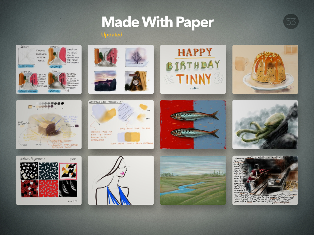 Paper para iPad celebra su primer año en la App Store con una nueva