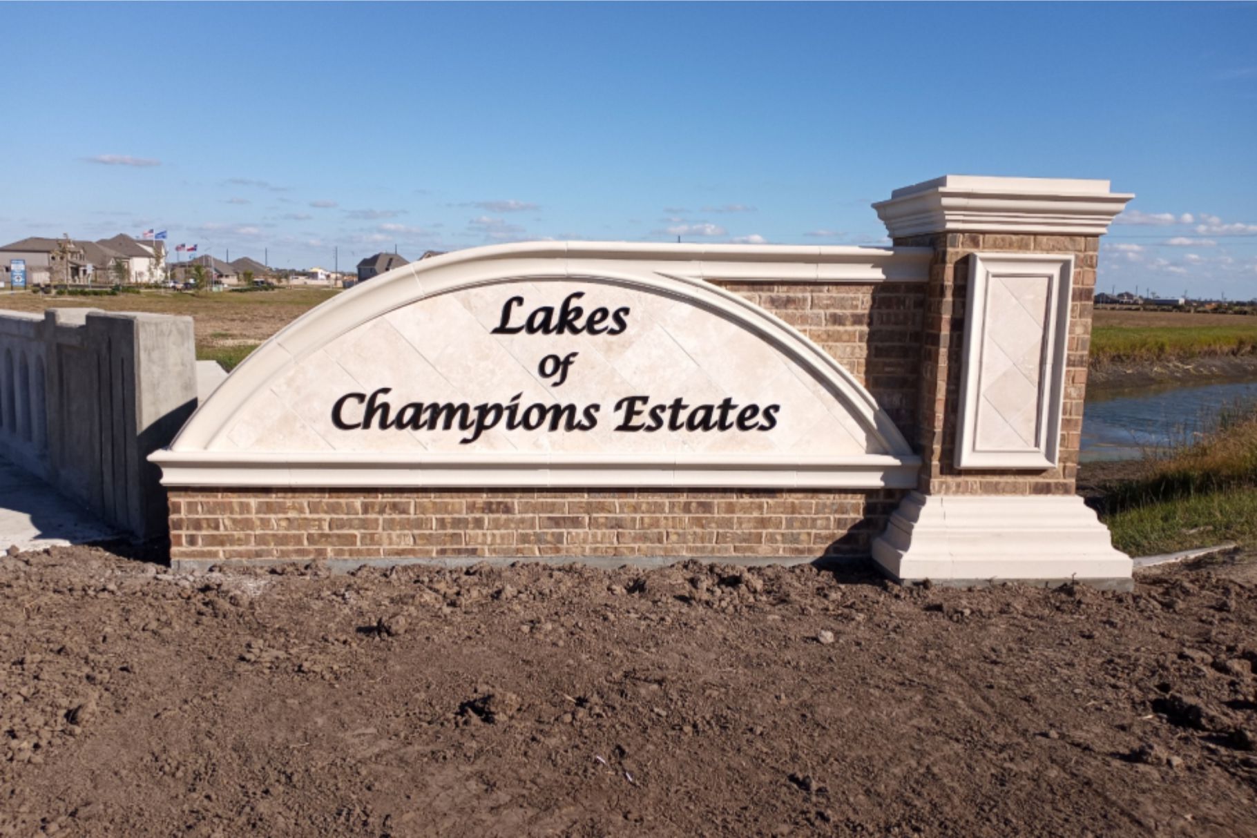 Lakes of Champion Estates Houston Sign Company Apple Signs