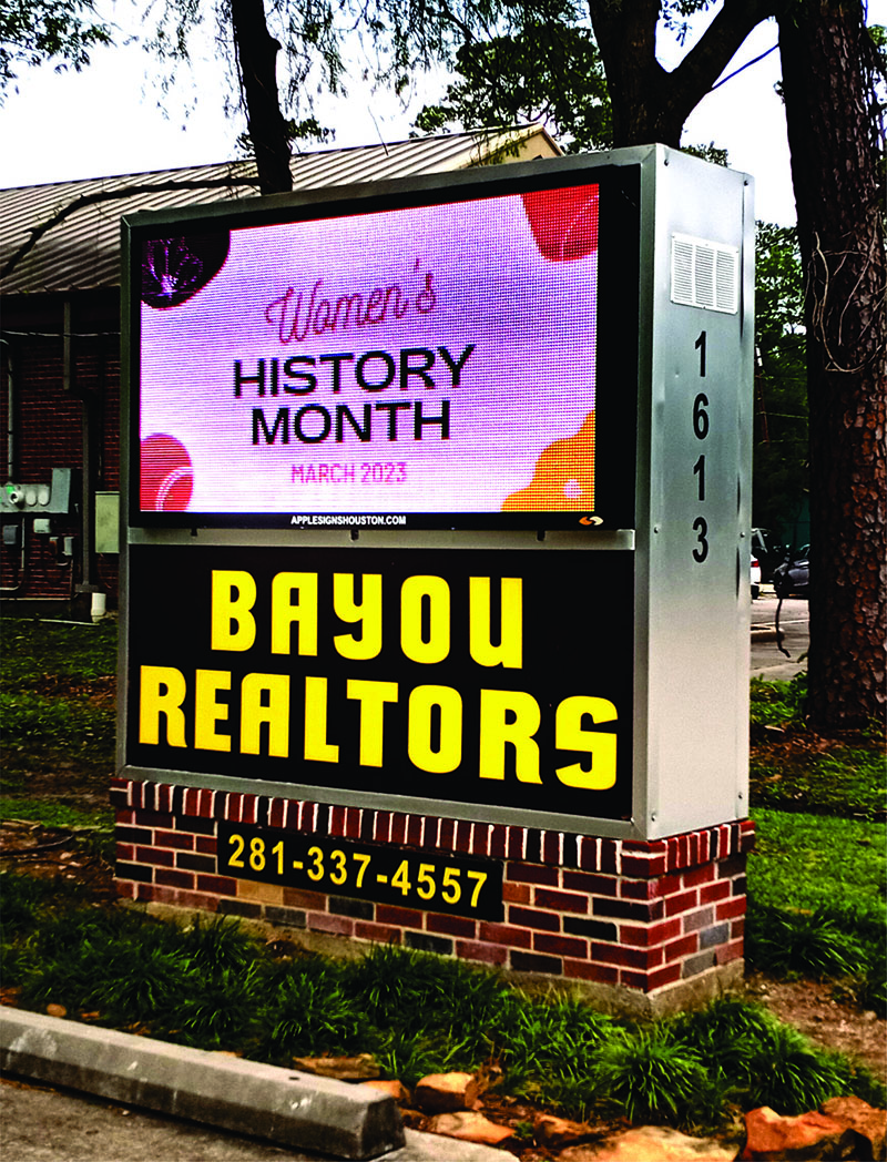 Bayou Realtors Houston Sign Company Apple Signs