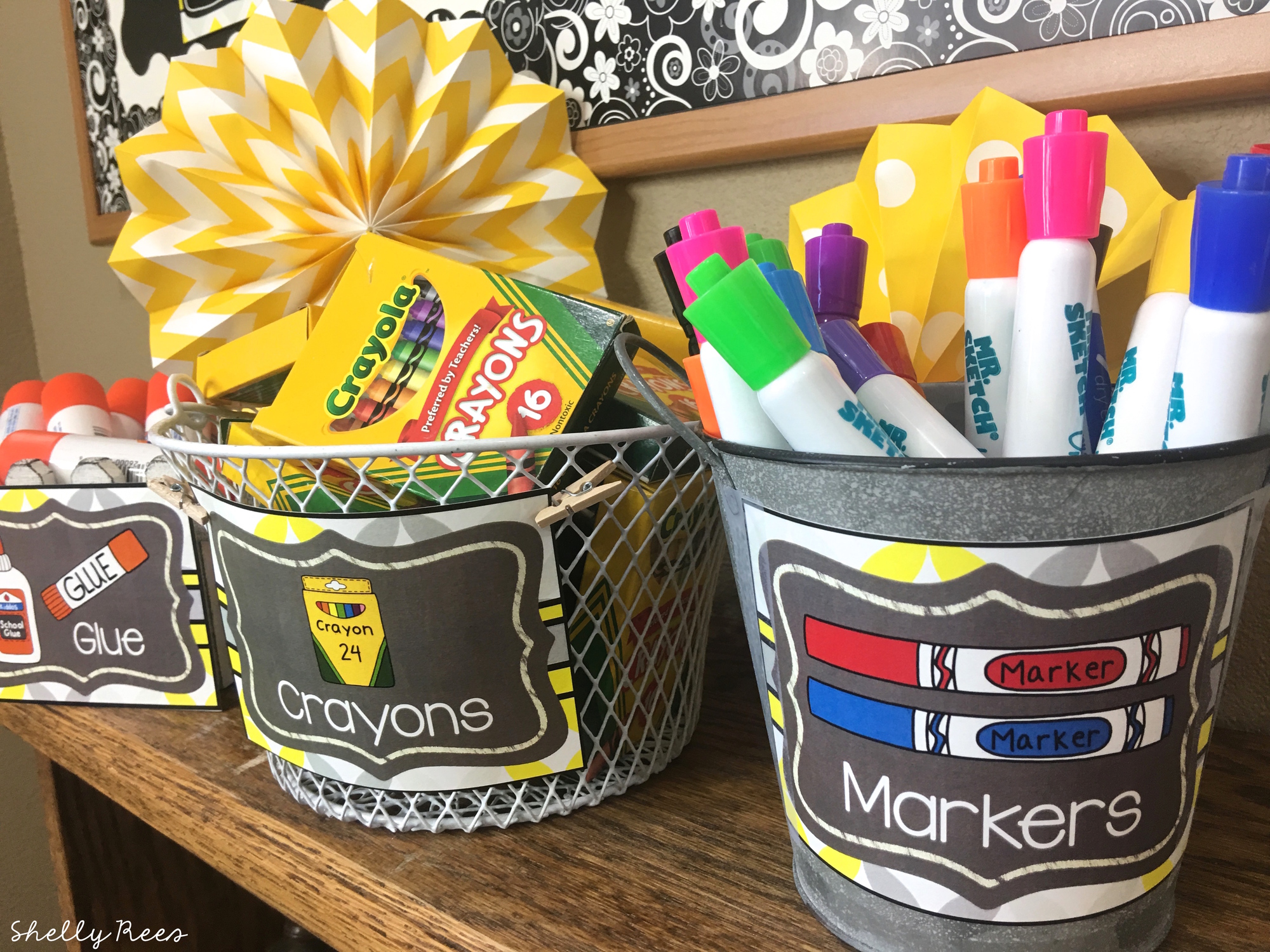 Gray and Yellow Classroom Decor Appletastic Learning