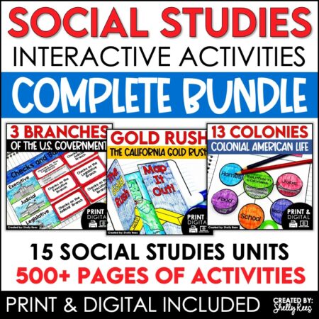 Social Studies Activities Bundle - Appletastic Learning