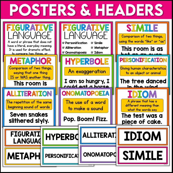 Figurative Language Worksheets and Activities Appletastic Learning