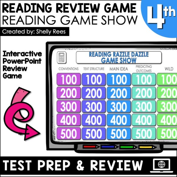 4th Grade ELA Jeopardy Style Review Game Appletastic Learning