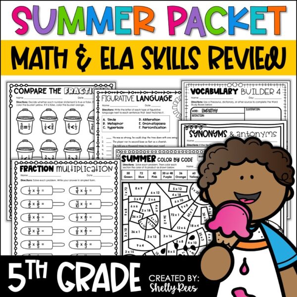 3rd Grade Summer Packet - 10 Fun Things to Include - Appletastic Learning