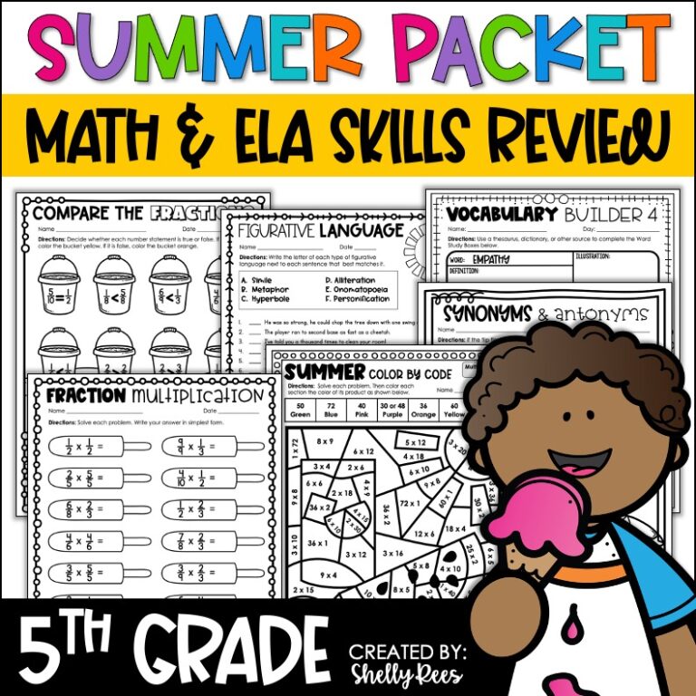 3rd Grade Summer Packet - 10 Fun Things to Include - Appletastic Learning
