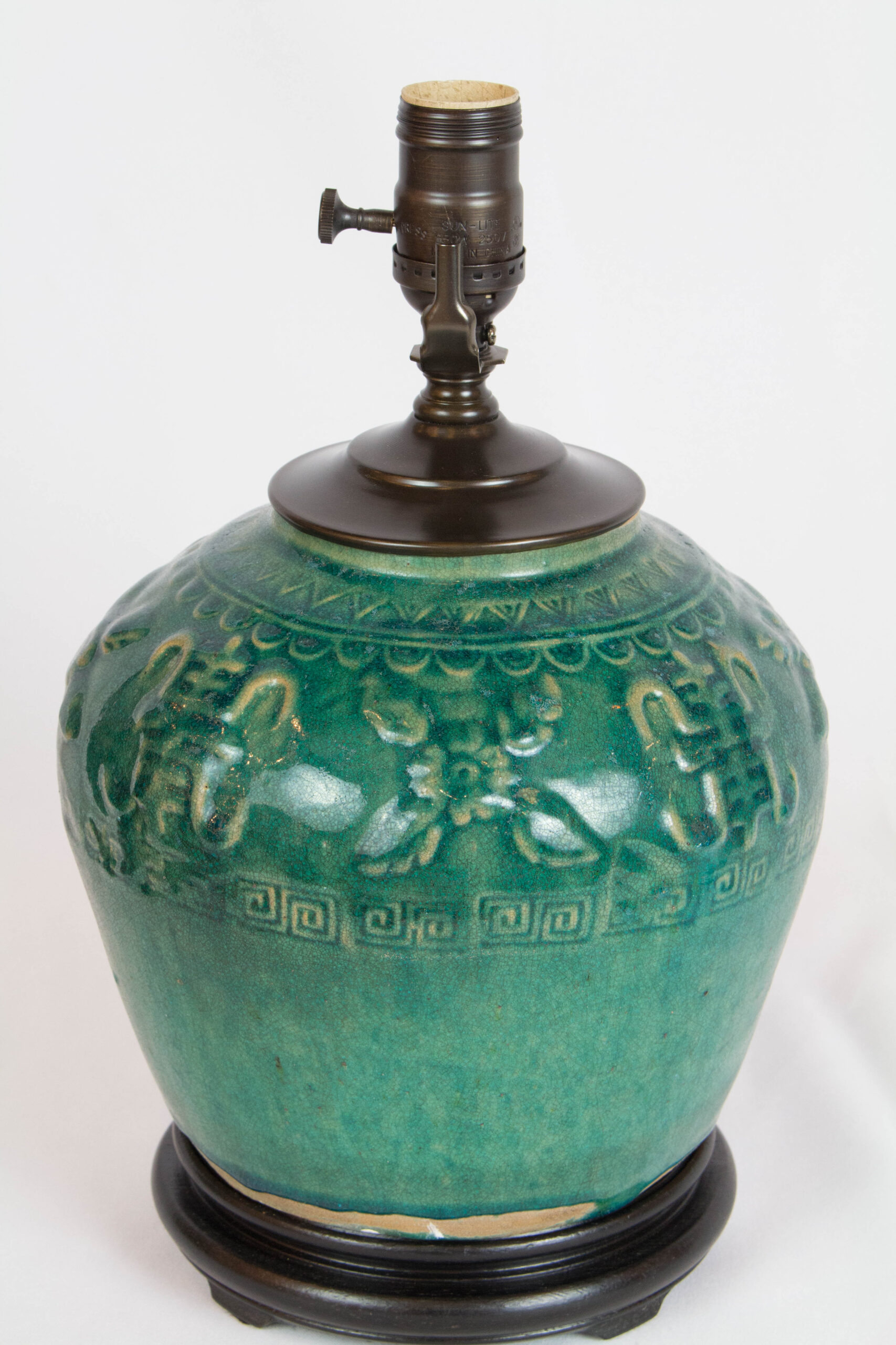 Pair of Chinese Farmer Jar Lamps Appleton Antique Lighting