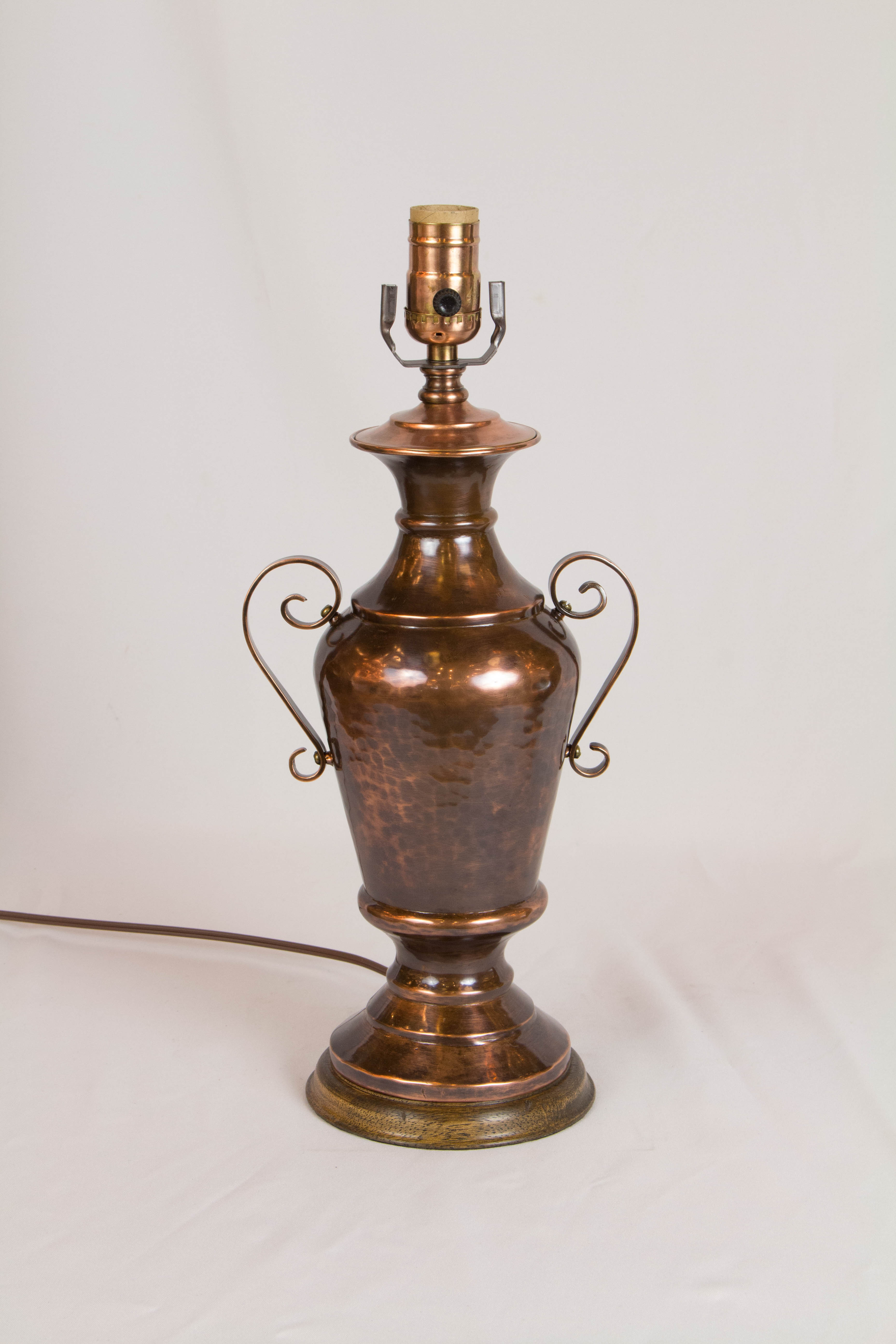 Hammered Copper Table Lamp Appleton Antique Lighting