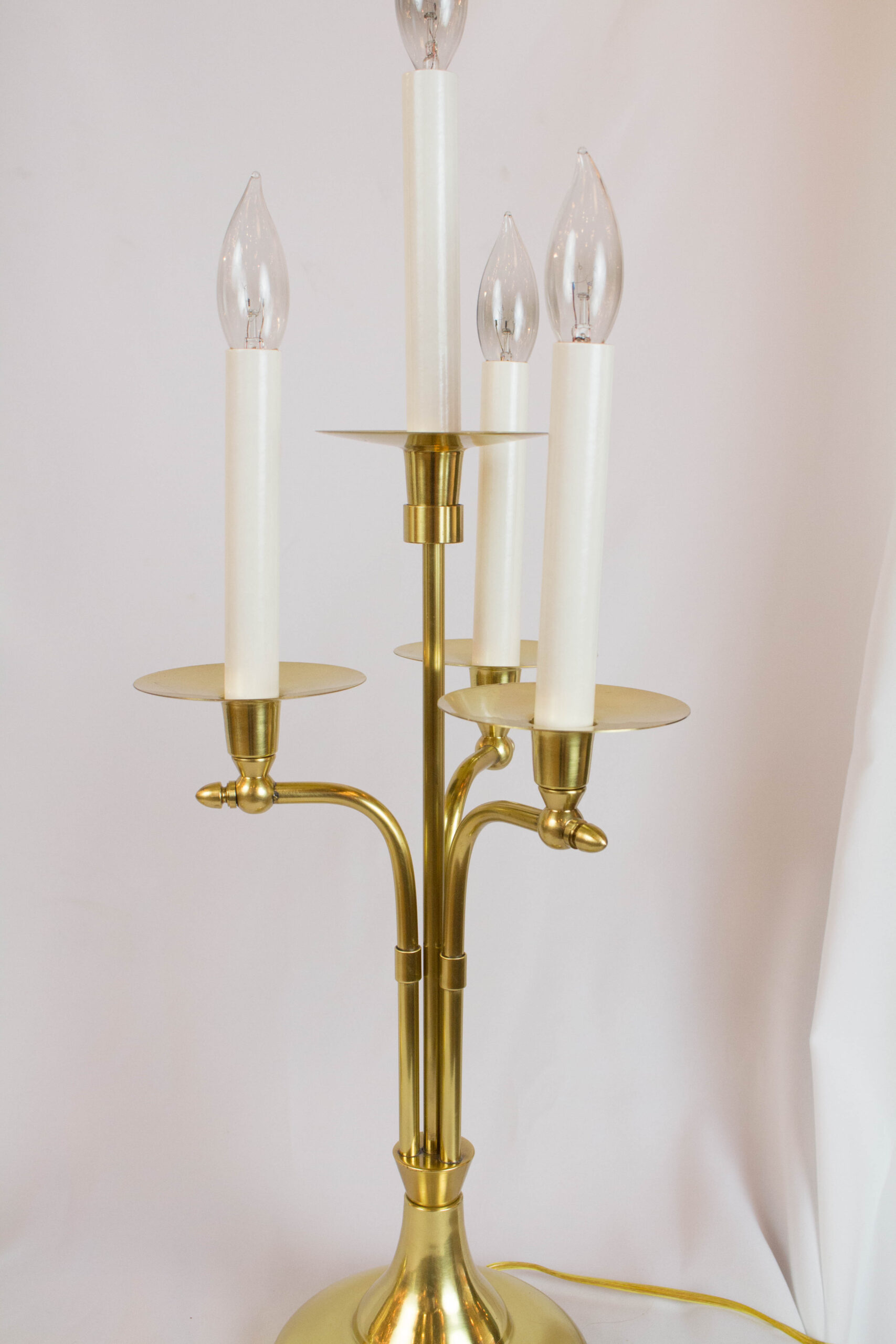 Pair of Midcentury Brass Candelabra Appleton Antique Lighting