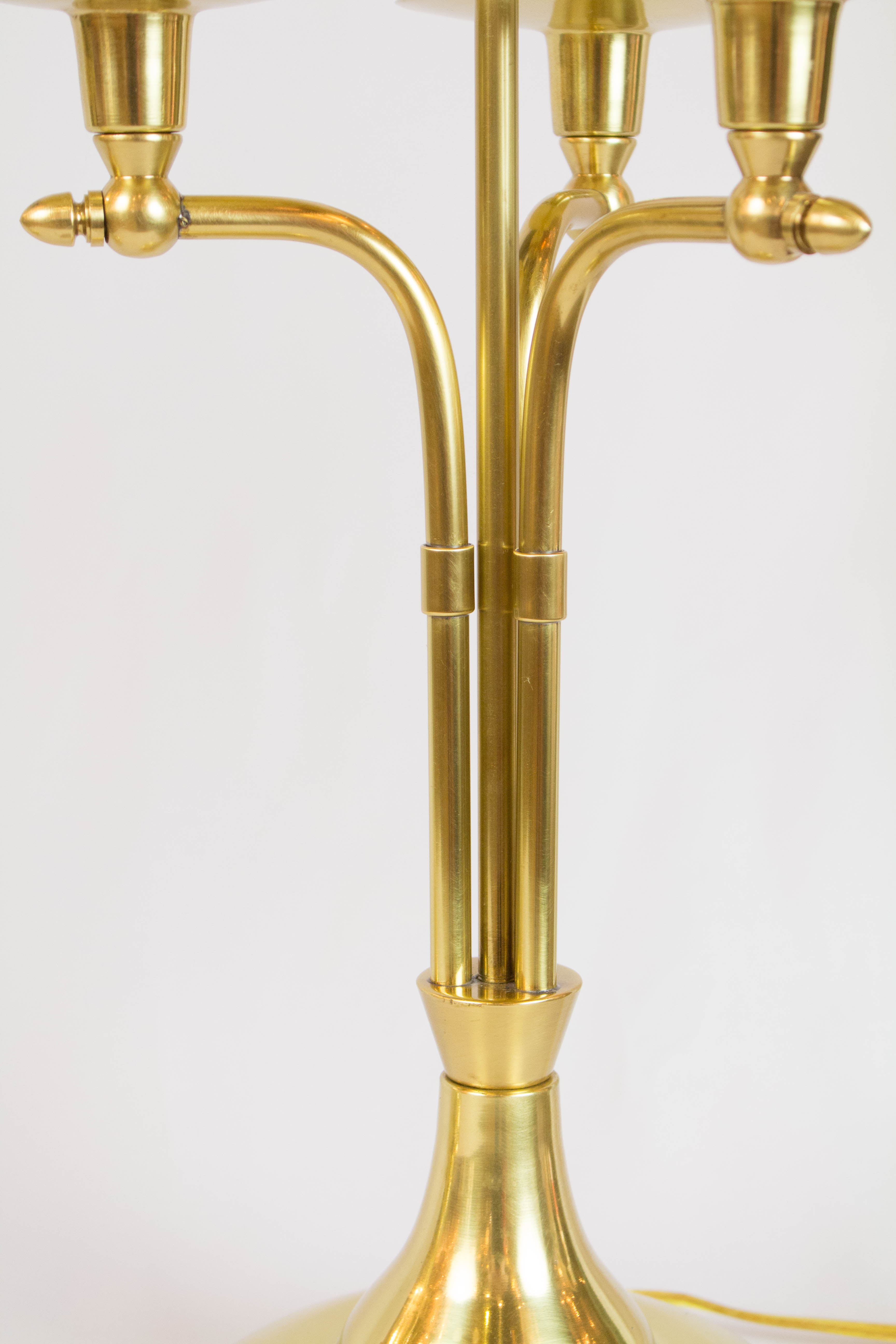 Pair of Midcentury Brass Candelabra Appleton Antique Lighting