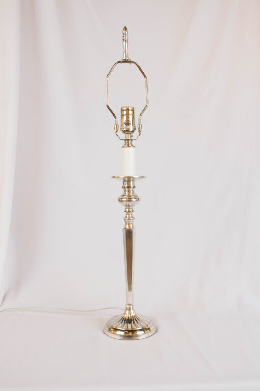 Traditional Silverplate Candlestick Lamp Appleton Antique Lighting