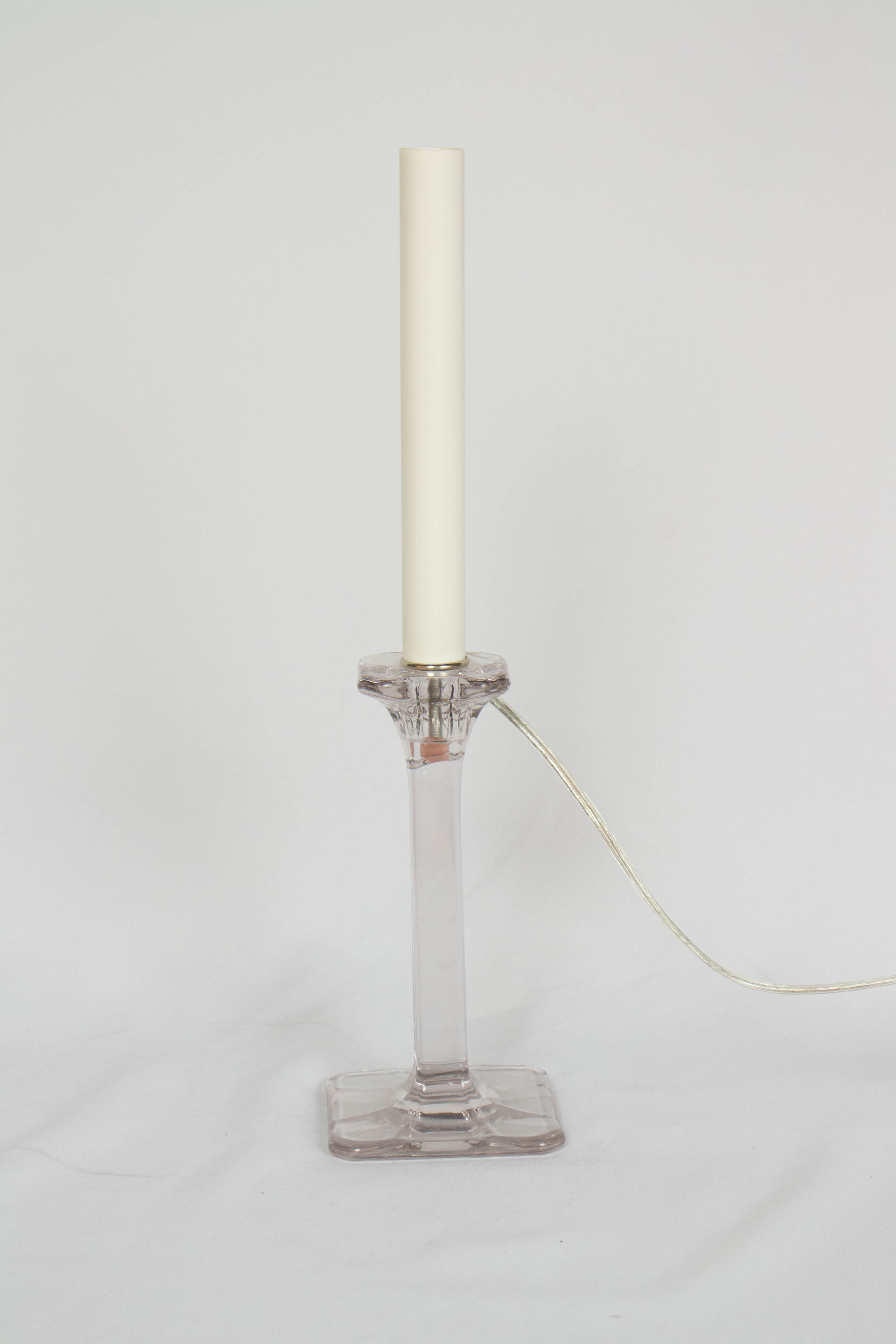 Single Glass Candlestick Lamp Appleton Antique Lighting