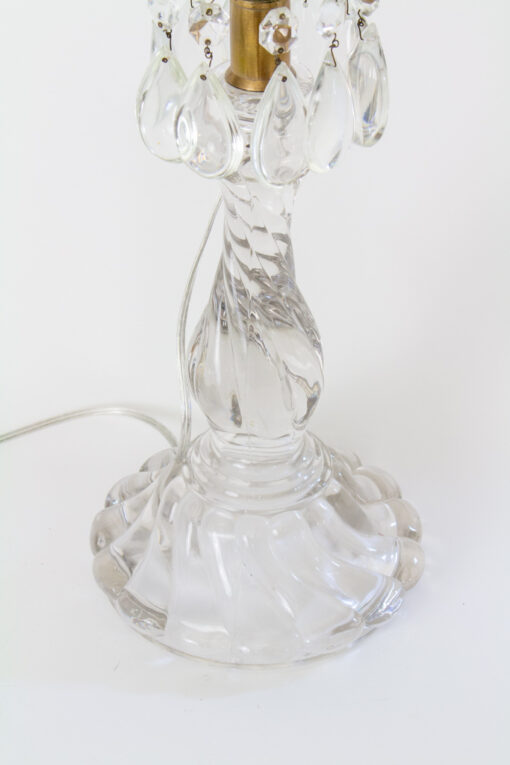 Fostoria Colony Glass Candlestick Lamp Appleton Antique Lighting