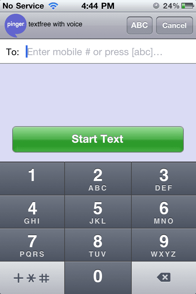 Free calls and texting for iPhone and iPod touch on Pinger Textfree