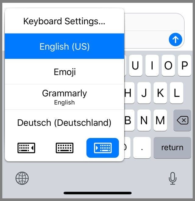 How to delete an international keyboard on iPad / iPhone / iPod Touch