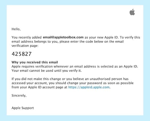 Unable to create or update Apple ID without a verification email