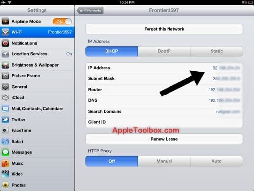 How to set up and configure proxy settings on an iPad, iPhone or iPod