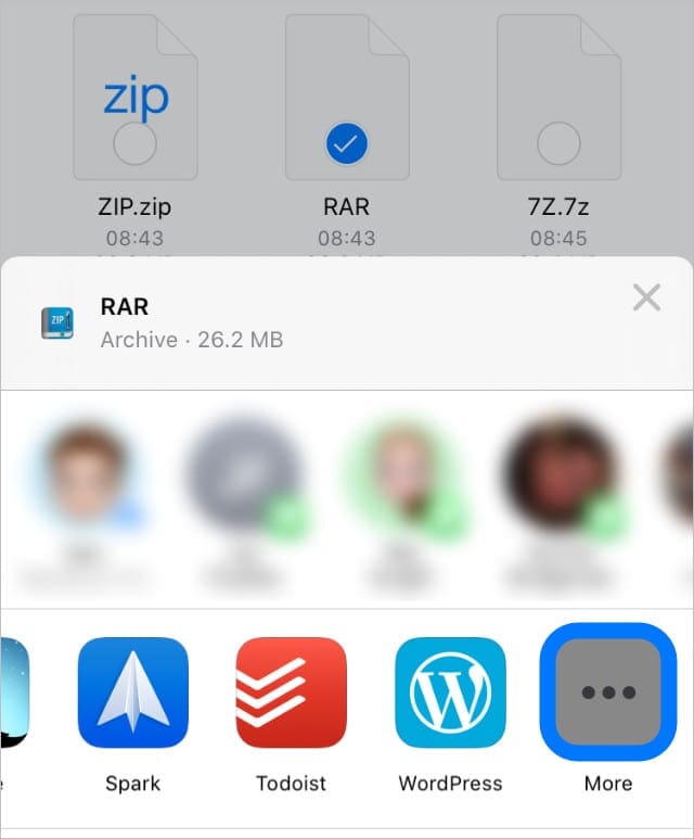 How to open ZIP and RAR files on iPhone, iPad or iPod touch