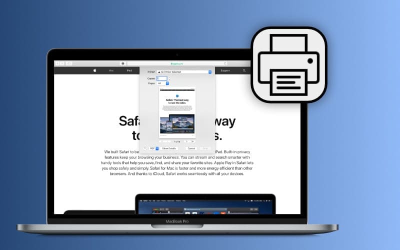 How to print a website from Safari on a Mac or fix it when it doesn't work