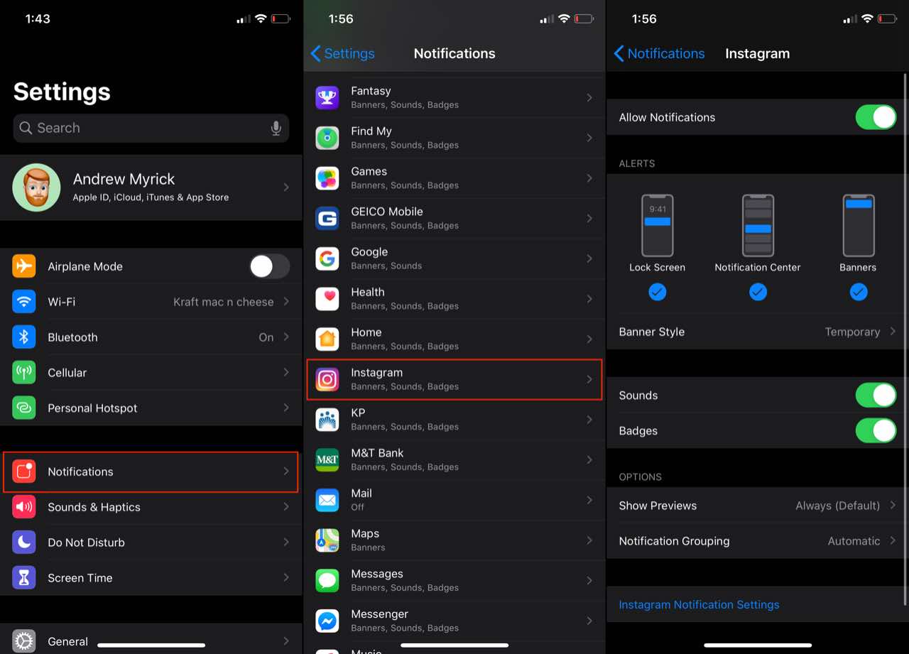 How To Turn On Instagram Notifications On Iphone 7