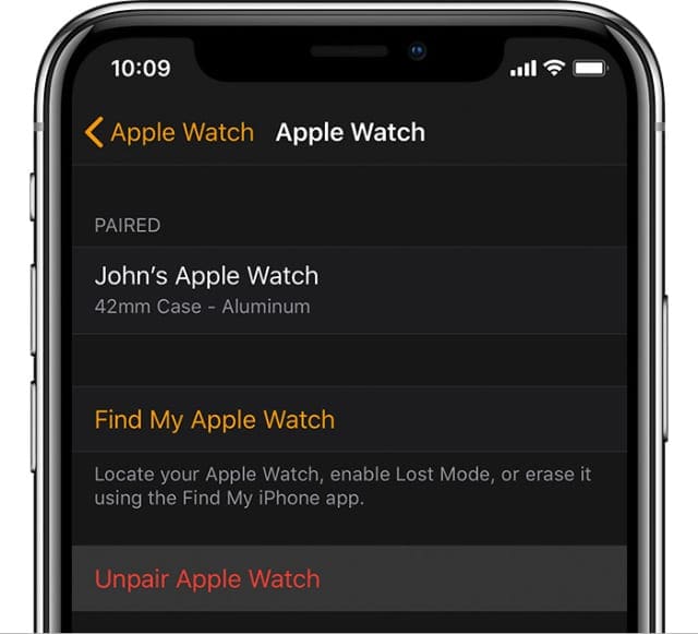 Unpair my Apple Watch from a stolen phone Apple.