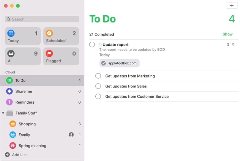 How to use Reminders on Mac, a complete user guide AppleToolBox