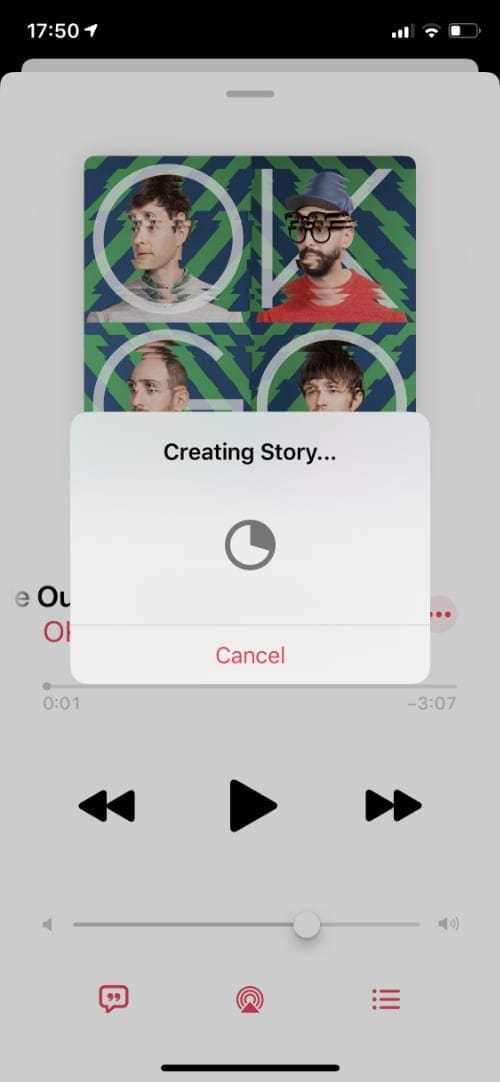 How to share songs from Apple Music to Instagram or