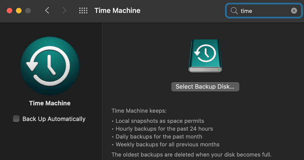 Time machine backup mac capacity mserltennis