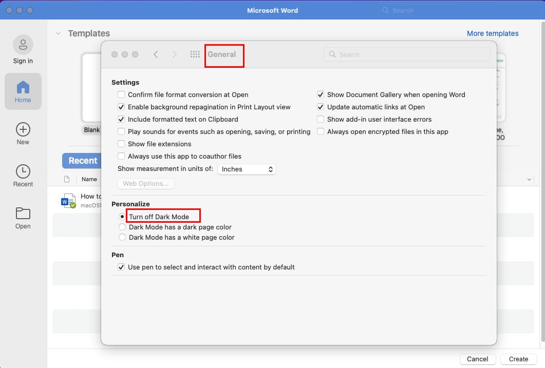 How to Turn Off Dark Mode on Word on Mac 2 Best Ways AppleToolBox