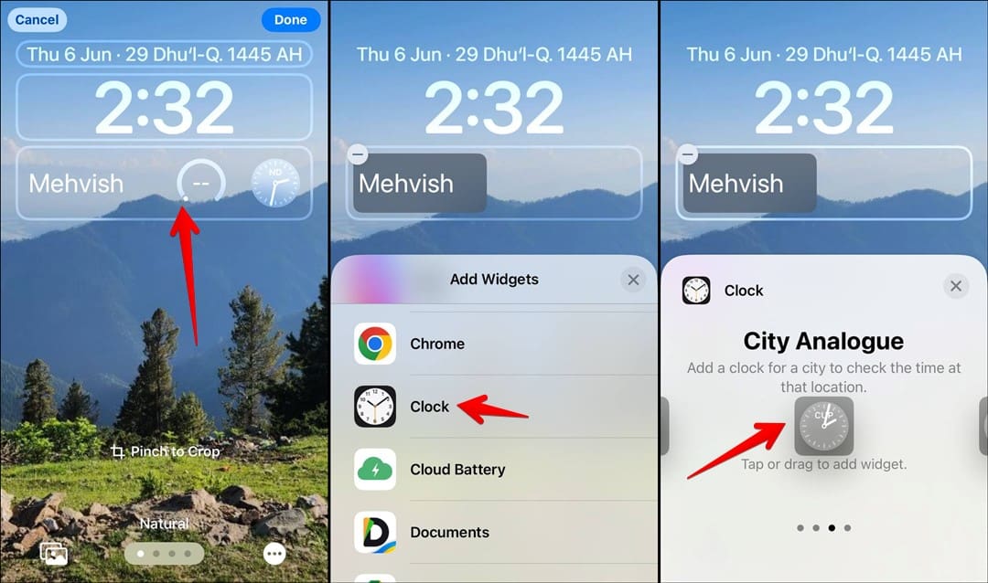 How to Put Analog Clock on iPhone Lock Screen AppleToolBox