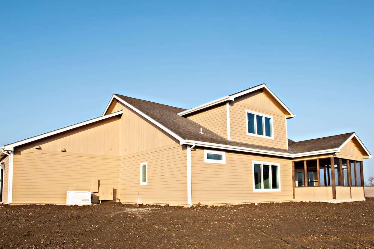 Rear elevation Builders in Lawrence KS Apple Tree Homes