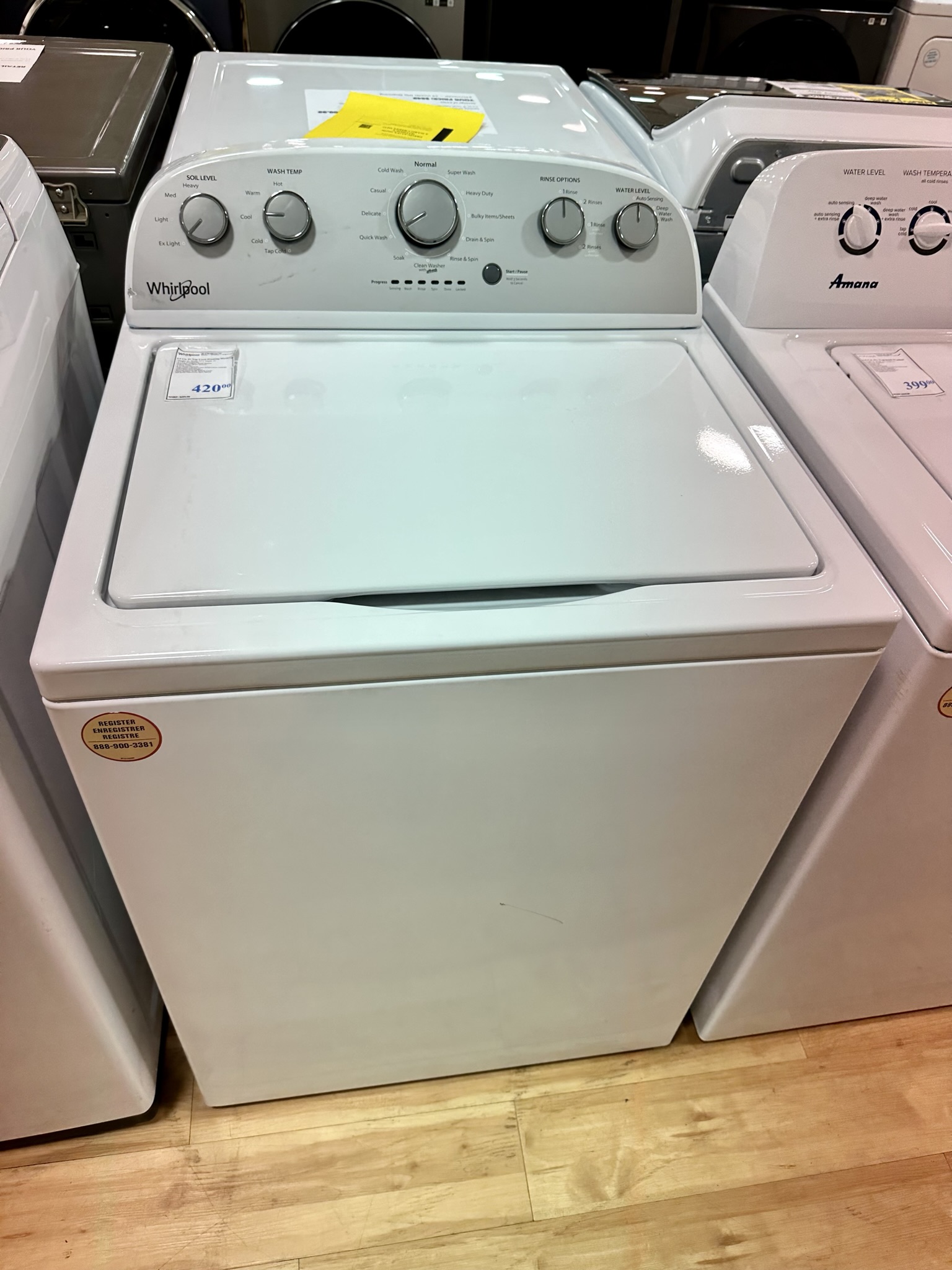 Whirlpool 3.5 Cu. Ft. HighEfficiency Top Load Washer White All In