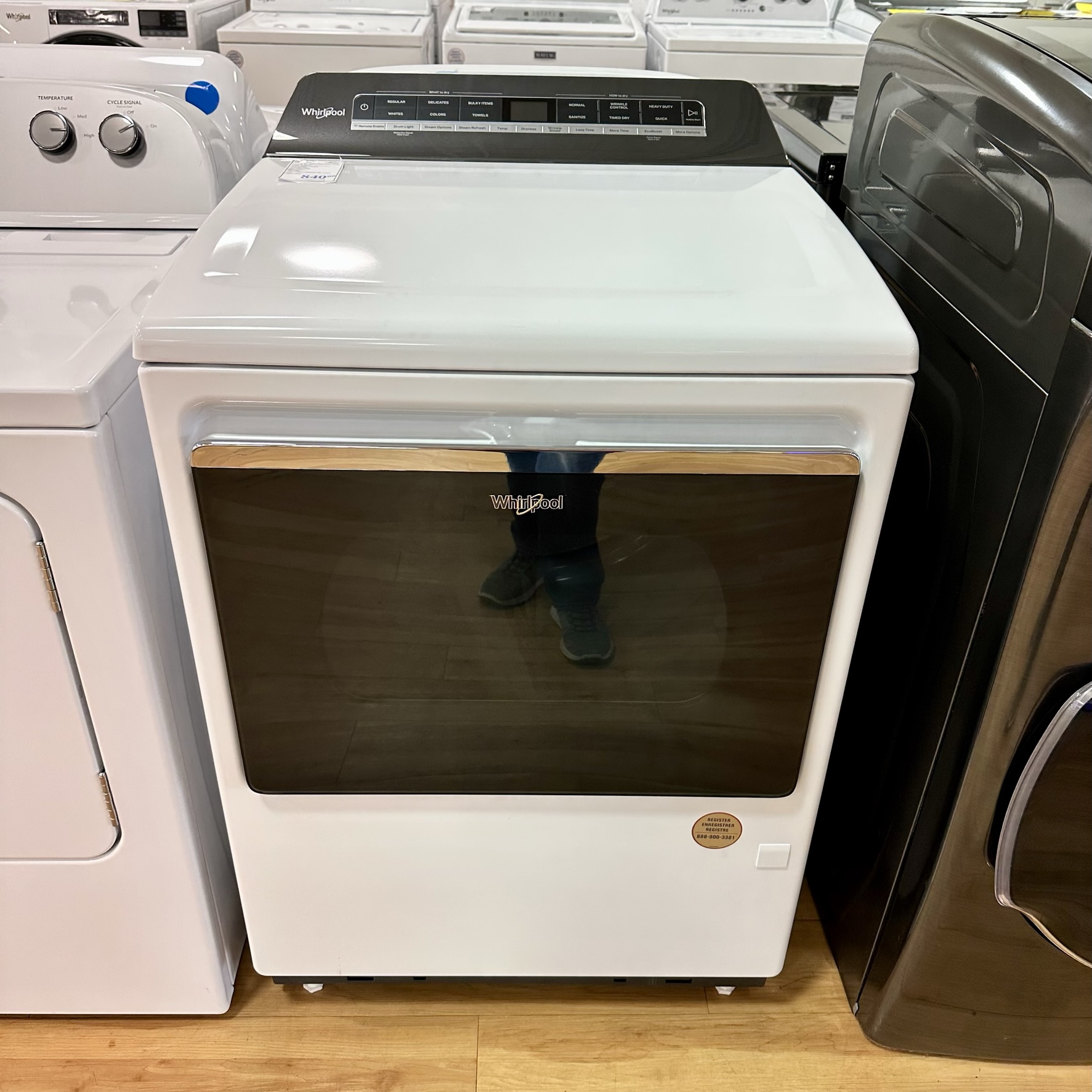 Whirlpool 7.4 Cu. Ft. Gas Dryer White All In Stock Today!